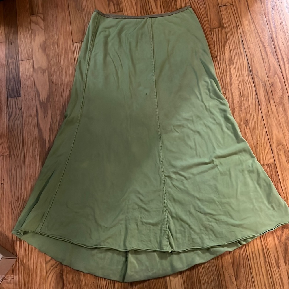 Alabama Chanin petite length skirt with train